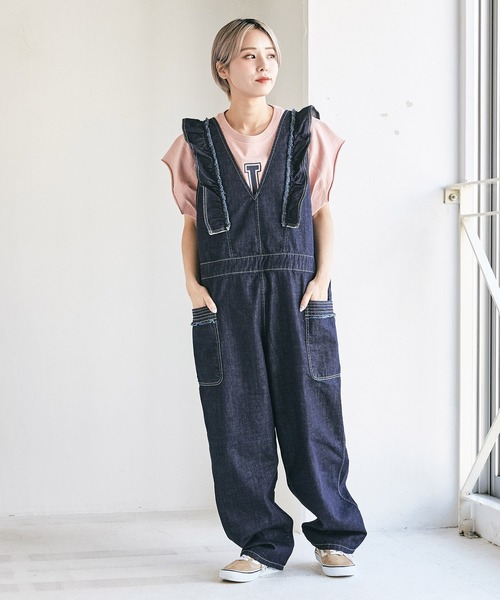 「CUBE SUGAR」 半袖カットソー M チャコールグレー レディース_画像8