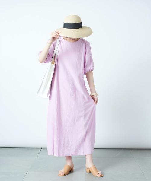 「SETUP7」 「Maison breeze」半袖ワンピース 4 ベージュ レディース_画像6