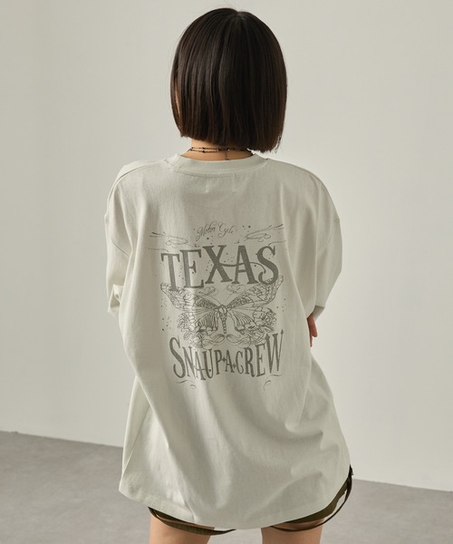 「Snap club」 半袖Tシャツ M ブラック レディース_画像4