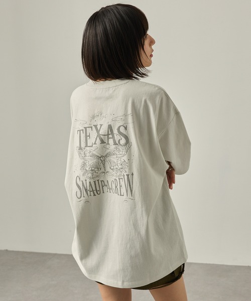 「Snap club」 半袖Tシャツ M ブラック レディース_画像5