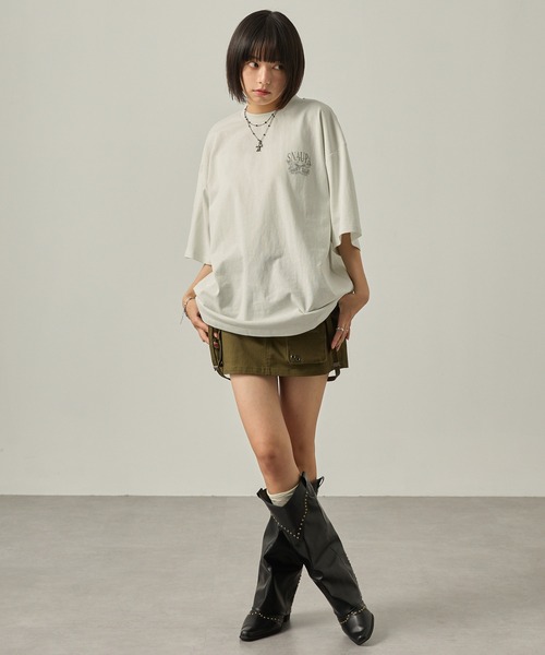 「Snap club」 半袖Tシャツ M ブラック レディース_画像7