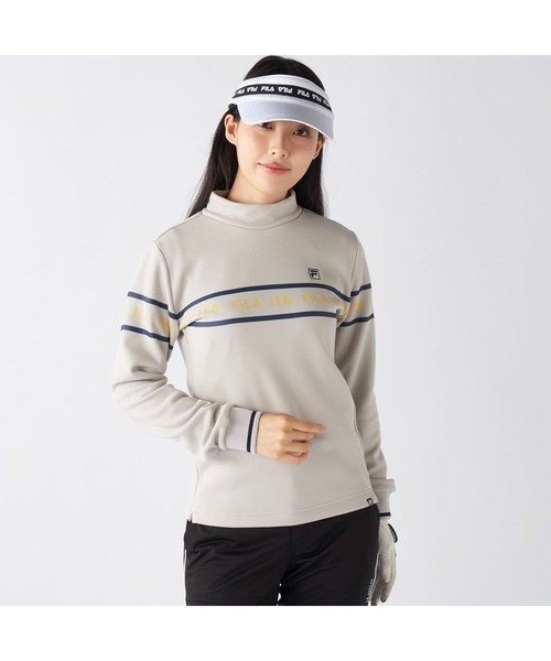 新品 フィラゴルフ 裏起毛 セットアップ 上下 FILA GOLF レディース FILA GOLF トレーナー スウェット フィラゴルフ ゴルフウェア ロゴ
