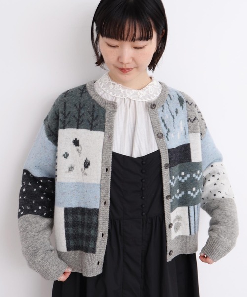 l'atelier du savon（アトリエドゥサボン） カーディガン _カラフル