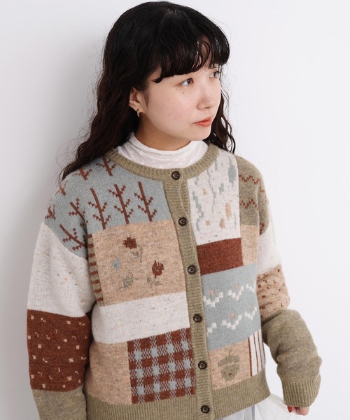 l'atelier du savon（アトリエドゥサボン） カーディガン カラフル
