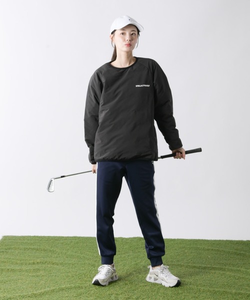 STELLA77GOLF トレーナー スウェット 中綿シームレスダウントレーナー