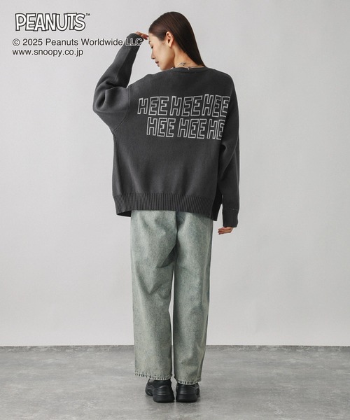 GLOBAL WORK（グローバルワーク） カーディガン PEANUTS/ロゴVネック