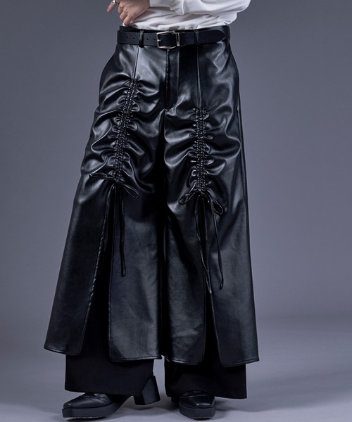 Ellno Loset（エルノロゼット） パンツ ゴウヒレイヤードドロスト