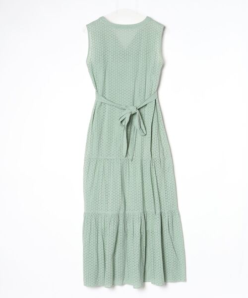 「NE QUITTEZ PAS!」 ノースリーブワンピース FREE グリーン レディース_画像2