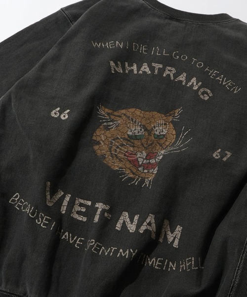 HOUSTON（ヒューストン） トレーナー スウェット PIGMENT R/W SWEAT