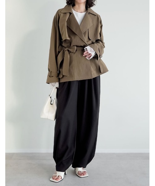 Re:EDIT（リエディ） パンツ 「低身長/高身長サイズ有」ストレッチ