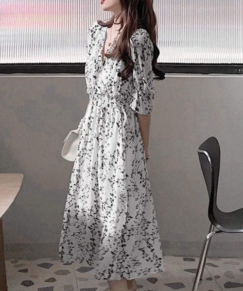 「Miniministore」 「Fashion E s」半袖ワンピース L ブラック レディース_画像4