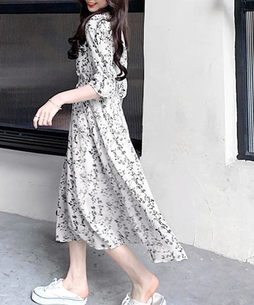 「Miniministore」 「Fashion E s」半袖ワンピース L ブラック レディース_画像6