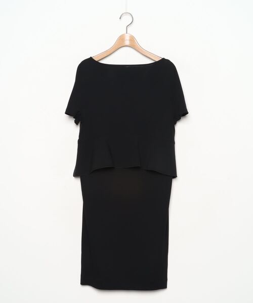 美品⭐️YOKO CHAN ブラック 半袖 ワンピース YOKO CHAN（ヨーコチャン） 半袖ワンピース 38 ブラック レディース