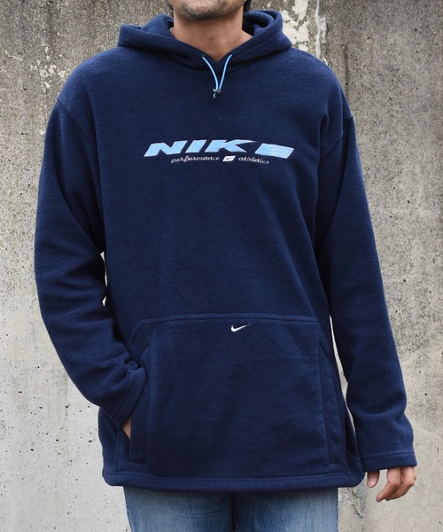 【美品】NIKE Center Swoosh Logo Hoodie パーカー NIKE（ナイキ） パーカー 「USED」NIKE Center swoosh ロゴ フリース