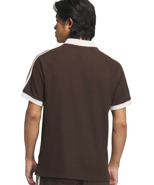 Adidas WAFFLE SHORTワッフル ポロ adidas（アディダス） ポロシャツ adidas WAFFLE SHORT SLEEVE POLO