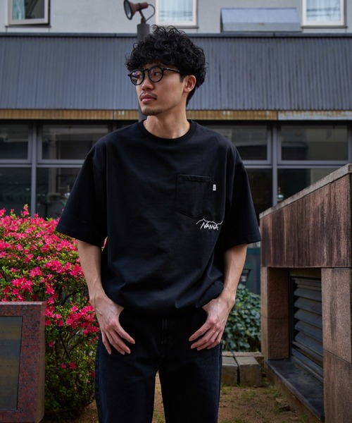 NANGA（ナンガ） tシャツ 半袖 別注 ルーズフィット ドローコード