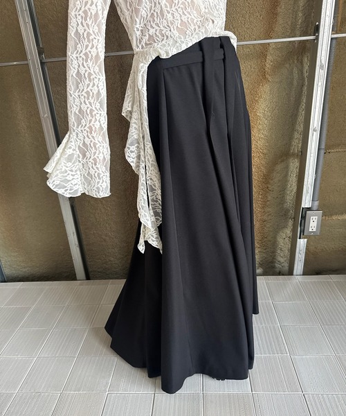 Ameri（アメリ） ロング スカート UND RANDOM TUCK FLARE SKIRT