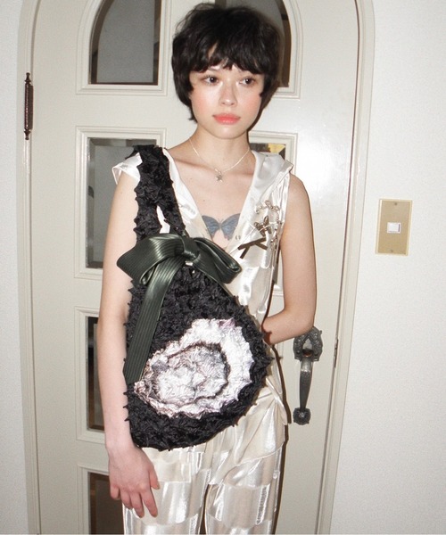 musubore（ムスボレ） エコバッグ pleated print oyster bag 