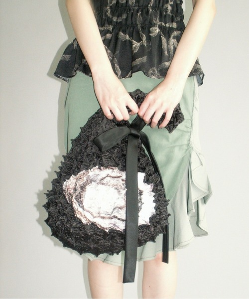 musubore（ムスボレ） エコバッグ pleated print oyster bag 