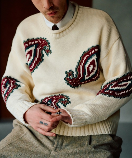 WIND AND SEA（ウィンダンシー） ニット セーター Paisely SEA Knit