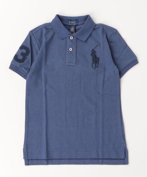 ポロシャツ Big Pony コットン メッシュ ポロシャツ キッズ 子供服 男の子の画像