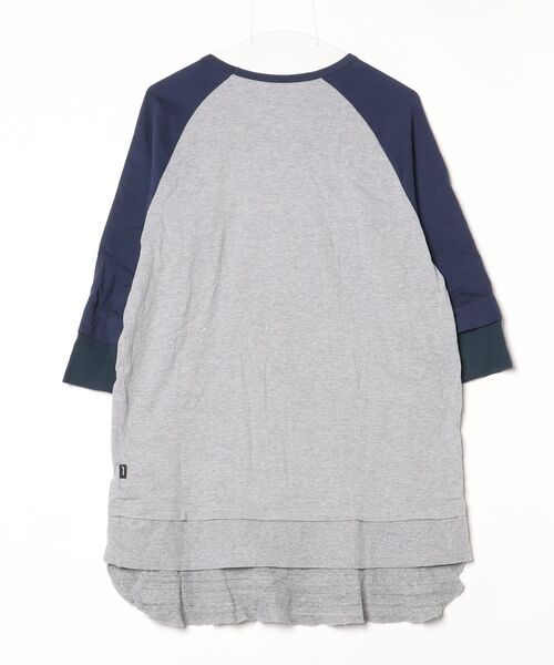 glamb（グラム） 7分袖Tシャツ S ブルー系その他 メンズ : ZOZOTOWN 