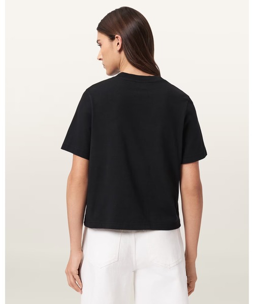 ALLSAINTS（オールセインツ） tシャツ 半袖 LISA EMBOSSED CREW NECK T