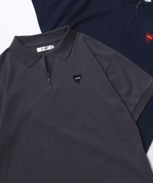 SITRY（シトリー） ポロシャツ ポロ SITRY Heart Embroidery Half Zip