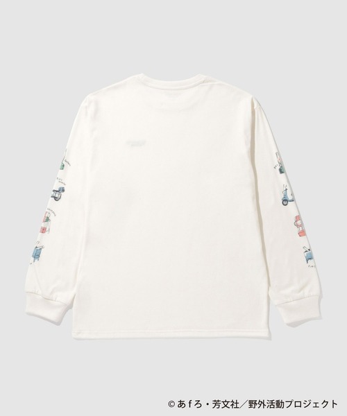tシャツ ゆるキャン袖プリントロングスリーブTシャツ メンズ