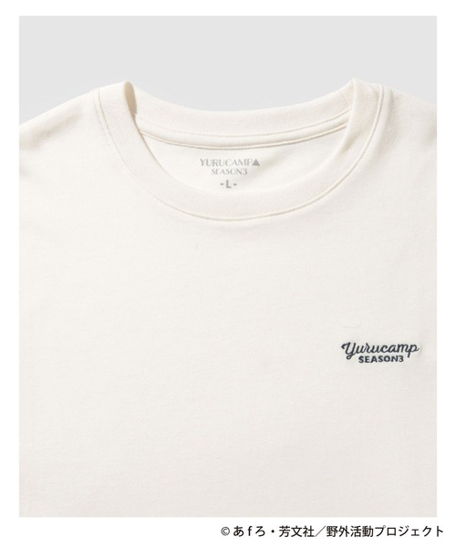 tシャツ ゆるキャン袖プリントロングスリーブTシャツ メンズ