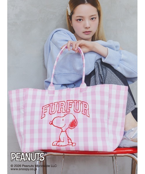 FURFUR（ファーファー） トートバッグ スヌーピーコラボビッグトート
