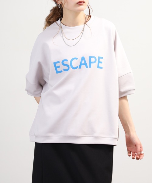 EGLANTINE（エグランティーヌ） tシャツ オーバーサイズロゴカットソー