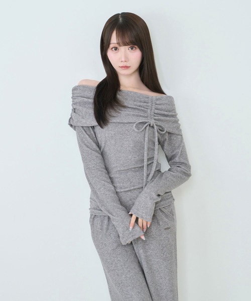Rose Muse（ロゼミューズ） セットアップ Off shoulder loose set up
