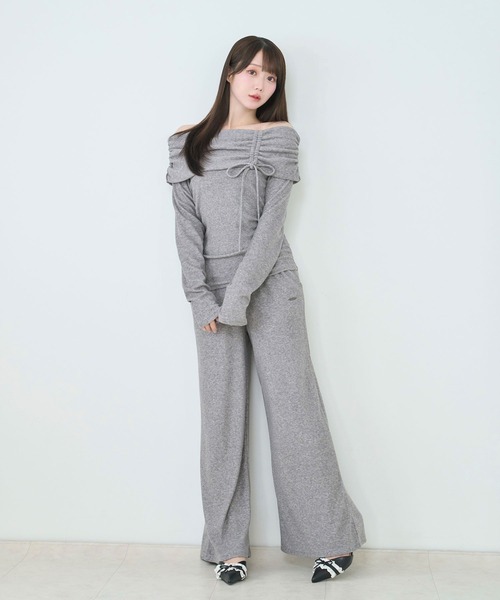Rose Muse（ロゼミューズ） セットアップ Off shoulder loose set up