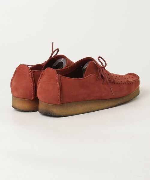 「Clarks」 レザーシューズ 9 レッド メンズ_画像2