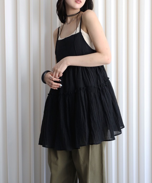 YENNA キャミソール サイドリボンキャミチュニック : ZOZOTOWN Yahoo