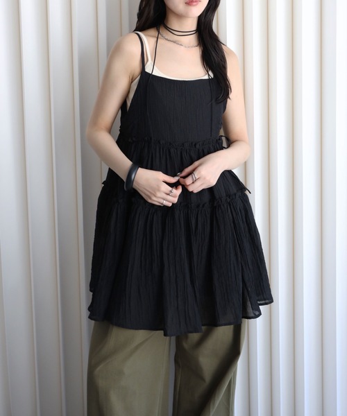 YENNA キャミソール サイドリボンキャミチュニック : ZOZOTOWN Yahoo