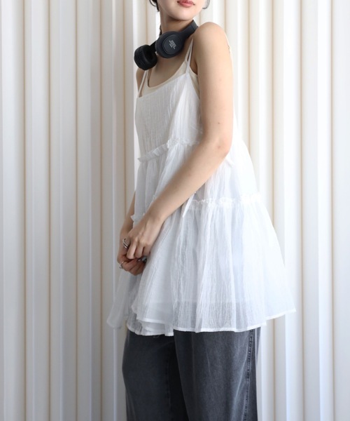 YENNA キャミソール サイドリボンキャミチュニック : ZOZOTOWN Yahoo