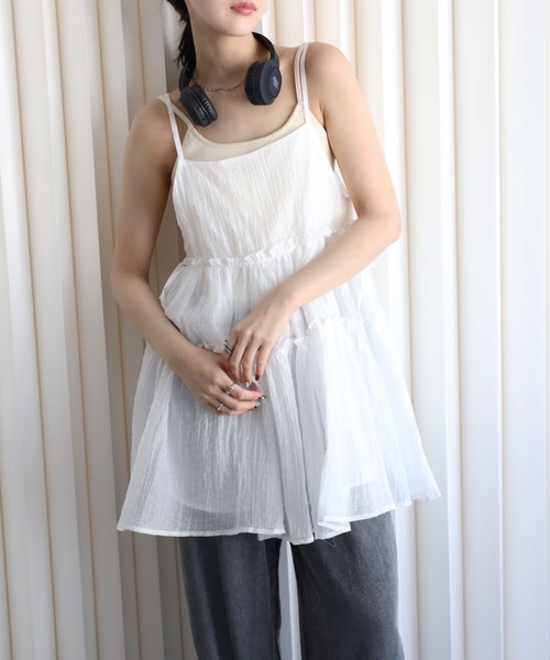 YENNA キャミソール サイドリボンキャミチュニック : ZOZOTOWN Yahoo