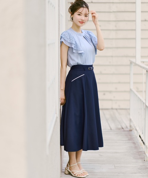 MISCH MASCH（ミッシュマッシュ） ロング スカート 2026春夏新作 配色