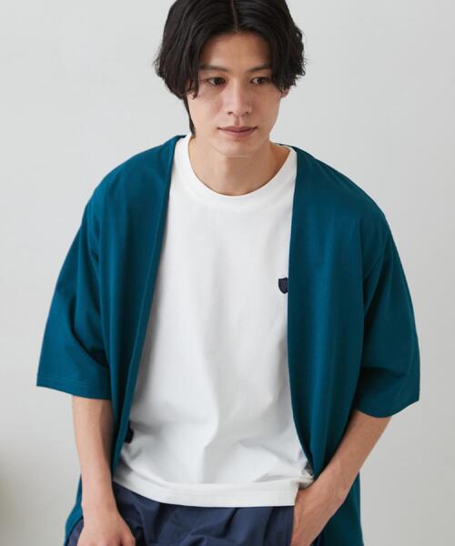 THE SHOP TK カーディガン メッシュ五分袖カーディガン＋半袖Tシャツ