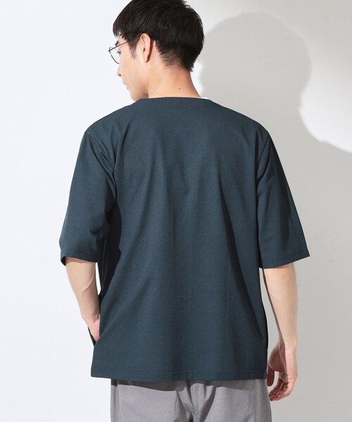 THE SHOP TK カーディガン メッシュ五分袖カーディガン＋半袖Tシャツ