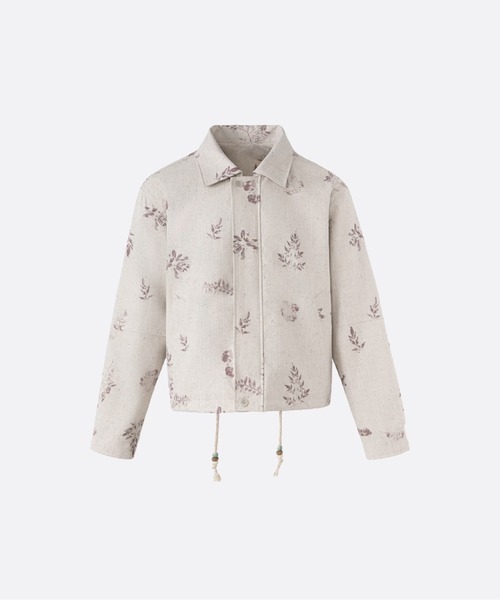 ブルゾン アウター Botanical Print Cropped Jacket メンズ | U：UME