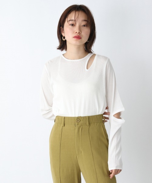 tシャツ Tシャツ カッティングトロミリブプルオーバー/943492|ZOZOTOWN |02