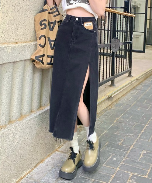 スカート デニム サイドスリット デニムロングスカート Zozotown Paypayモール店 通販 Paypayモール