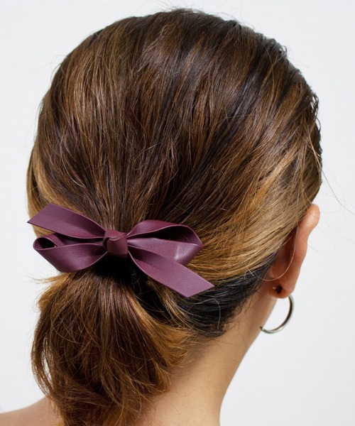 bibmilk（ビブミルク） ヘアクリップ BIBMILK SOLID 10cm RIBBON CLIP