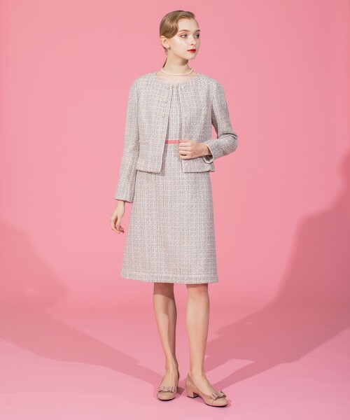 ❤新品❤TOCCA ホワイト ノーカラージャケット M TOCCA ジャケット ノーカラージャケット PRIMAVERA レディース