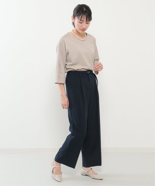 IKKA LOUNGE パンツ 「セットアップ対応」リネンライク