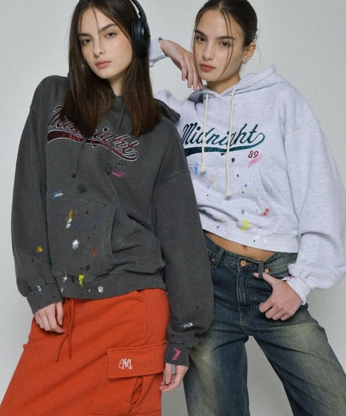 MIDNIGHT MOVE SILK PG フーディー