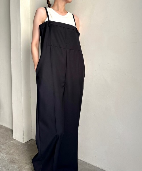 オールインワン パンツディテールジャンプスーツ/オールインワン